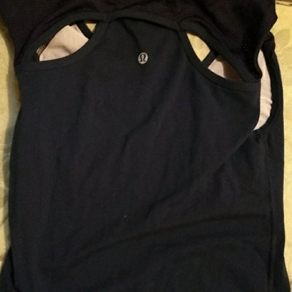 Navy Lululemon tank with built in bra - Picture 2 of 2